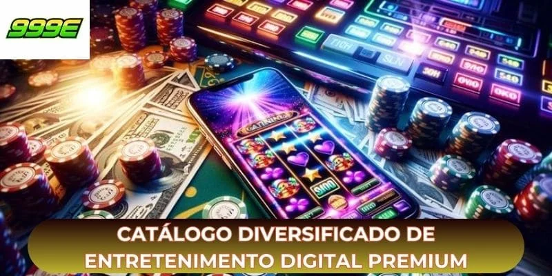 Catálogo diversificado de entretenimento digital premium