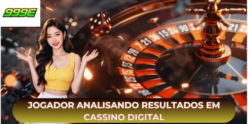 Jogador analisando resultados em cassino digital